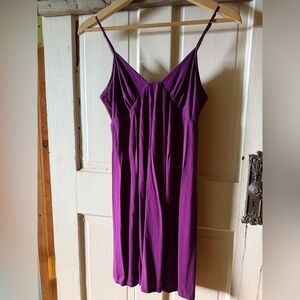 Plum Lace Babydoll Slip Dress Y2K Coquette Whimsigoth Mini Cami